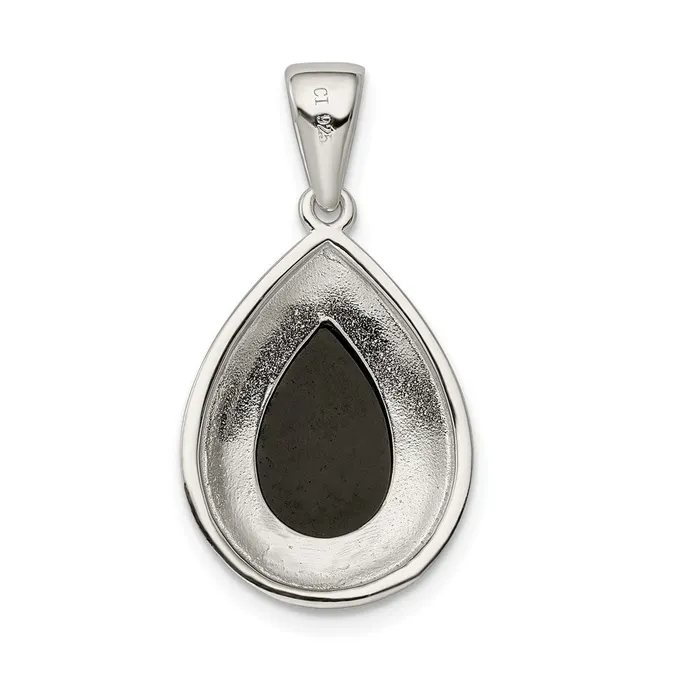 Sterling Silver Onyx Pendant TreasureFineJewelers Necklaces