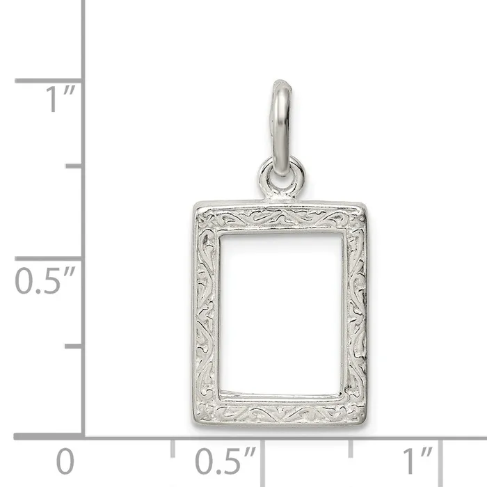 Sterling Silver Picture Frame Charm TreasureFineJewelers Rings