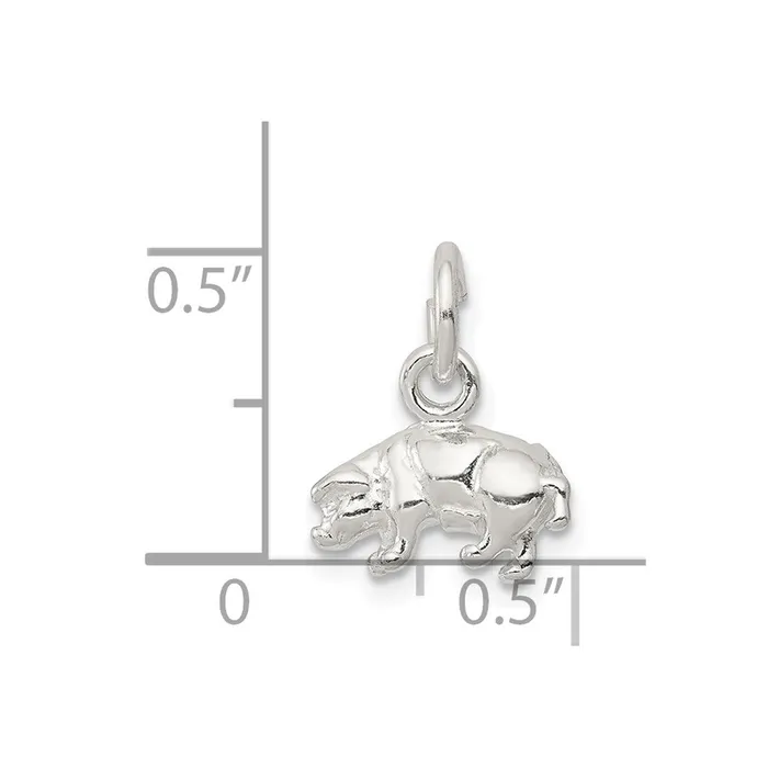 Sterling Silver Pig Charm TreasureFineJewelers Rings