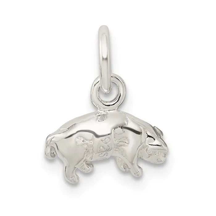 Sterling Silver Pig Charm TreasureFineJewelers Rings