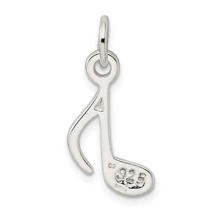 Sterling Silver Polished Music Note Charm TreasureFineJewelers Rings