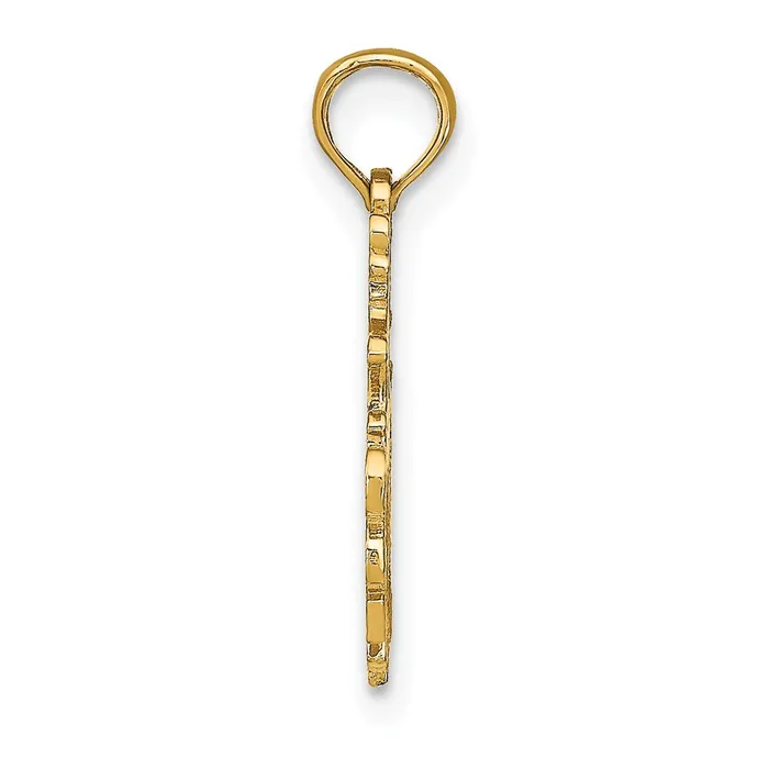 TreasureFineJewelers 14K SAGITTARIUS Charm Charm Necklaces