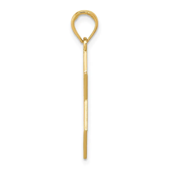 TreasureFineJewelers 14K Star of David wMenorah Pendant Necklaces