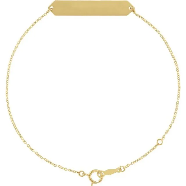 TreasureFineJewelers Bracelets 14K Yellow Gold Geometric 78 Bracelet