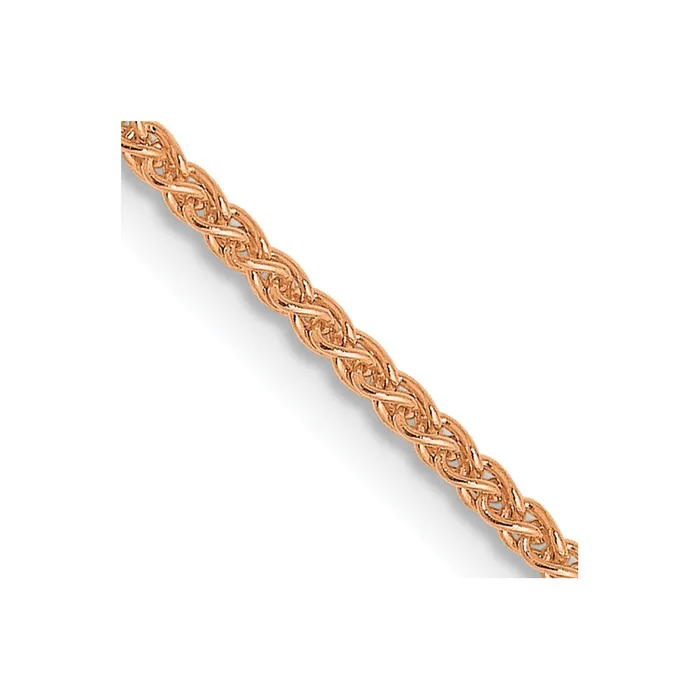 TreasureFineJewelers Leslies 14K Rose Gold 12mm Spiga Wheat Chain Necklaces TreasureFineJewelers Leslies 14K Rose Gold 12mm Spiga Wheat Chain Necklaces