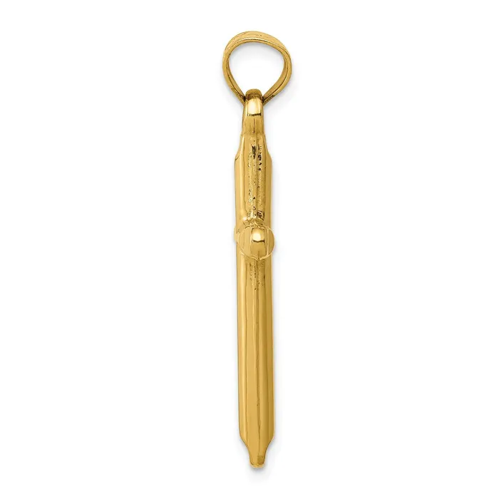 TreasureFineJewelers Necklaces 14k 3D Hollow Cross Pendant