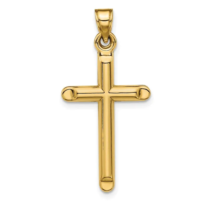TreasureFineJewelers Necklaces 14k 3D Hollow Cross Pendant
