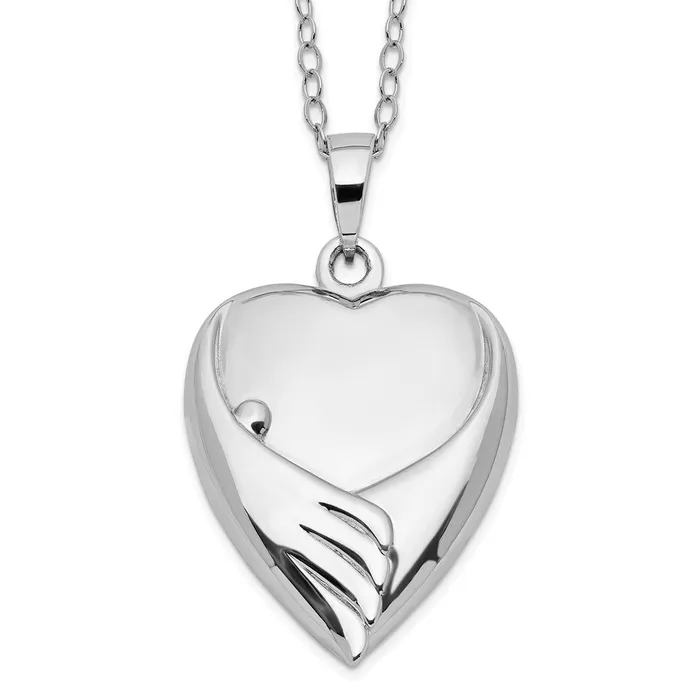 TreasureFineJewelers Necklaces Sentimental Expressions Sterling Silver Rhodiumplated Forever My Baby Ash Holder 18in Necklace TreasureFineJewelers Necklaces Sentimental Expressions Sterling Silver Rhodiumplated Forever My Baby Ash Holder 18in Necklace
