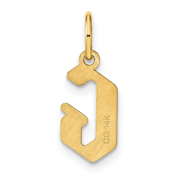 TreasureFineJewelers Necklaces Sterling Silver Goldplated Letter G Initial Pendant
