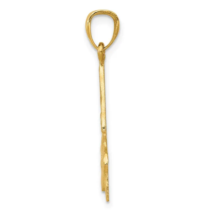 TreasureFineJewelers PreStyled Sets 14k Yellow Gold Hummingbird Pendant