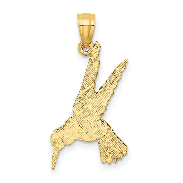 TreasureFineJewelers PreStyled Sets 14k Yellow Gold Hummingbird Pendant