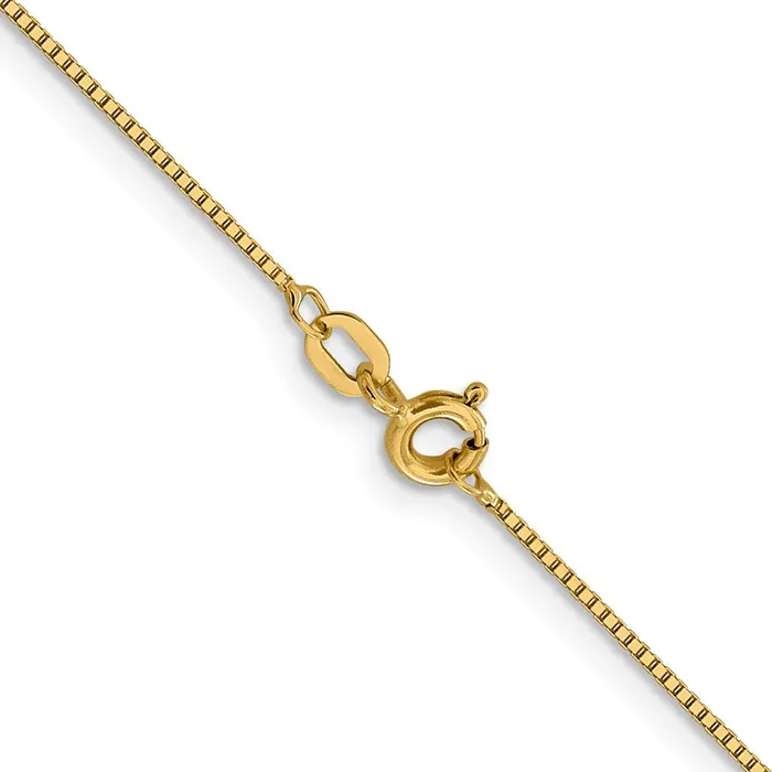 TreasureFineJewelers Rings Leslies 14K 8mm Box with Spring Ring Clasp Chain