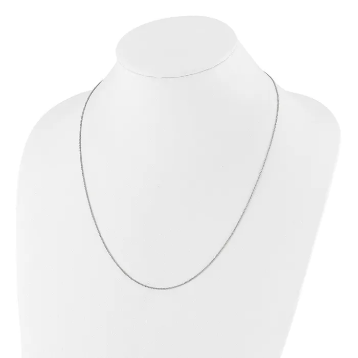 TreasureFineJewelers Rings Sterling Silver Adjustable 1mm Spiga Chain