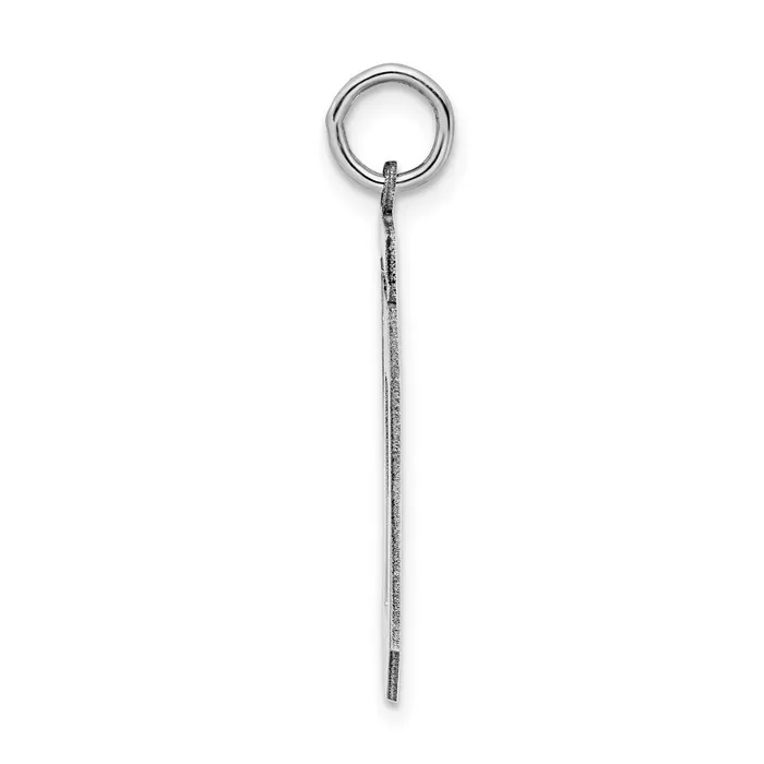 TreasureFineJewelers Rings Sterling SilverRhodiumplated Polished Number 20 Charm