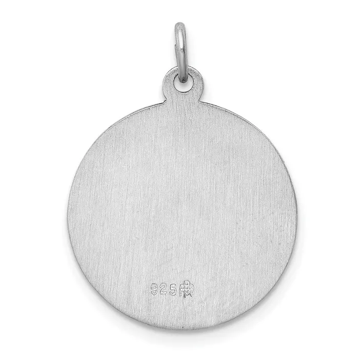 TreasureFineJewelers Rings Sterling Silver Rhodiumplated Saint Jude Thaddeus Medal