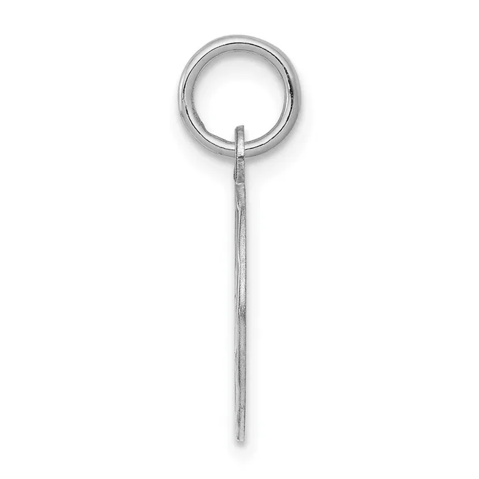 TreasureFineJewelers Sterling Silver Rhodiumplated Happy Birthday Disc Charm Rings