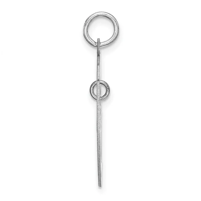 TreasureFineJewelers Sterling Silver Rhodiumplated Personalizable Best Teacher Charm Rings