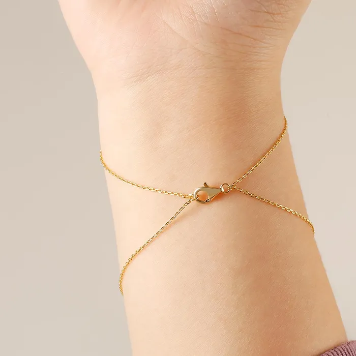 Trendolla Jewelry Bracelets Gemstone Hand Chain Bracelet