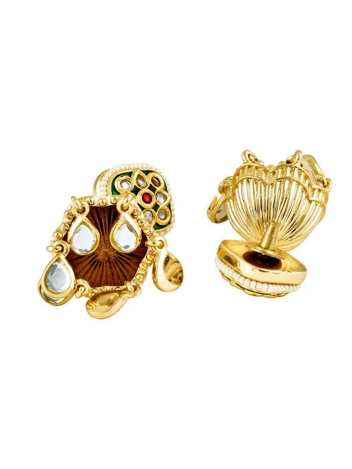 Aina Floral Green Mini Jhumki Earrings Curio Cottage Earrings Aina Floral Green Mini Jhumki Earrings Curio Cottage Earrings