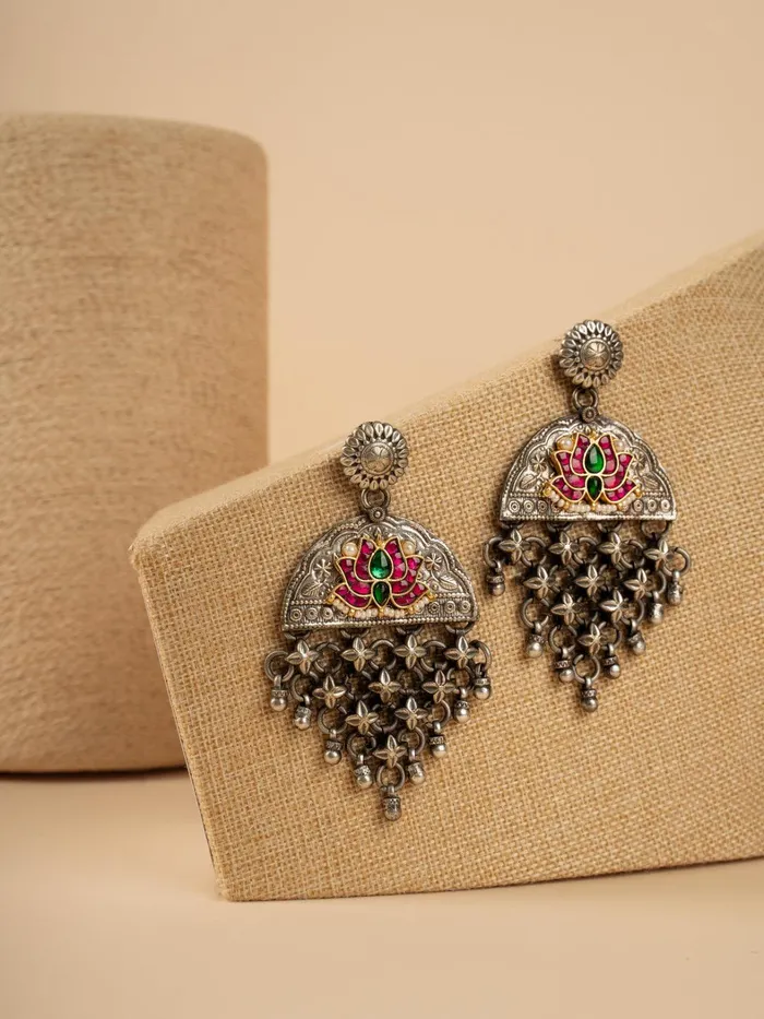 Earrings Curio Cottage Gypsy Lotus Love Dangler Earrings Earrings Curio Cottage Gypsy Lotus Love Dangler Earrings