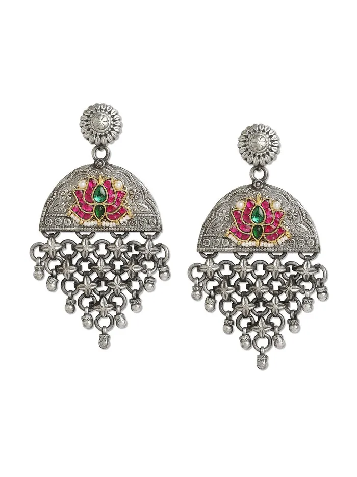 Earrings Curio Cottage Gypsy Lotus Love Dangler Earrings Earrings Curio Cottage Gypsy Lotus Love Dangler Earrings
