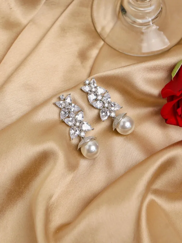 Earrings Swaying Sea Pearl Oyster Drop Earrings Curio Cottage