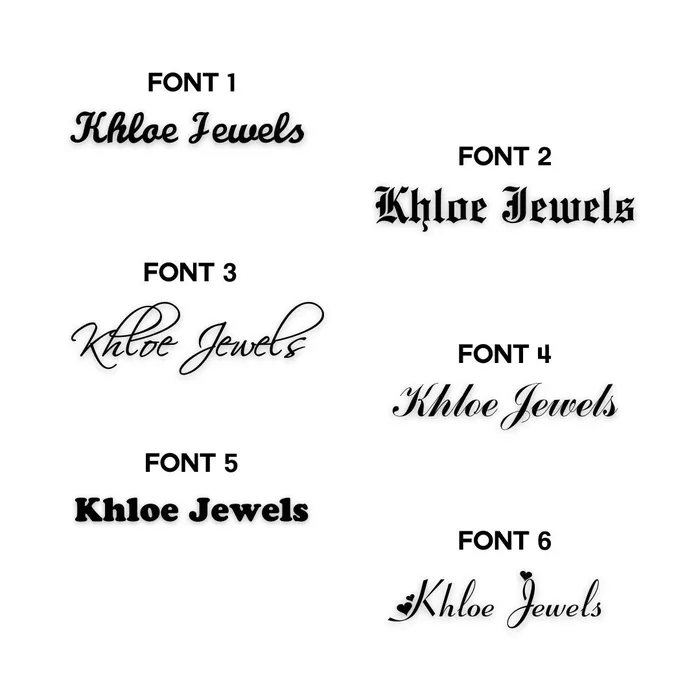 KHLOE JEWELS Custom Jewelry Earrings Bamboo Custom Name Hoop Earrings