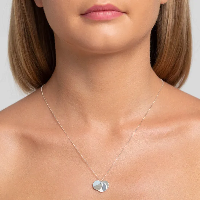 Mimi Marge Necklaces Silver Zoey Triple Round Necklace