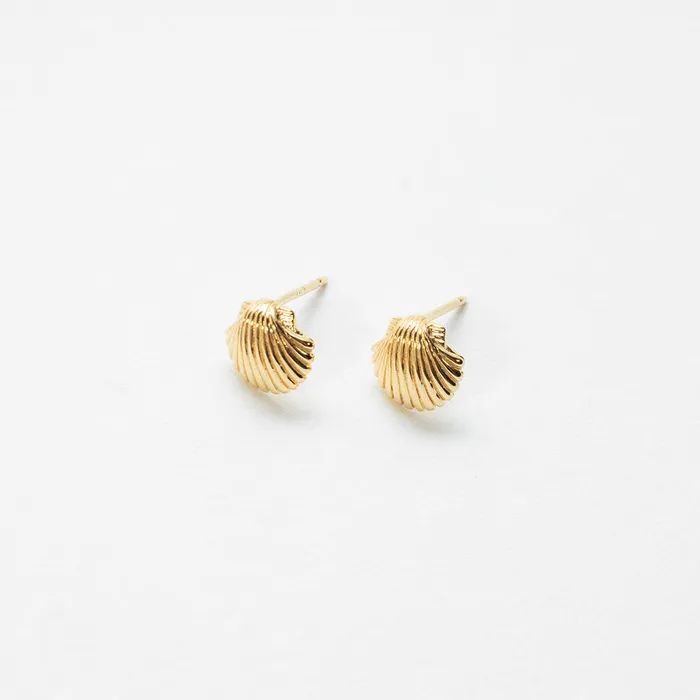PreStyled Sets Tashi Gold Vermeil Shell Studs