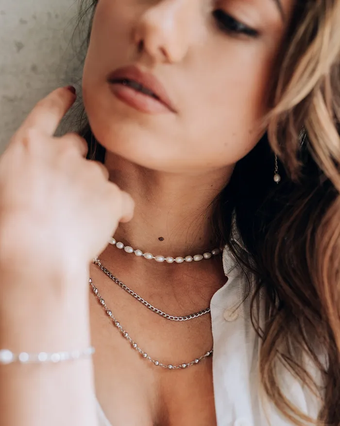 WellDunn Necklaces Filet Silver Necklace