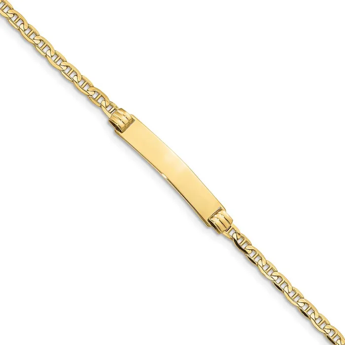 10k Anchor Link ID BraceletWBC10BID446 WB Choice Jewelry Bracelets