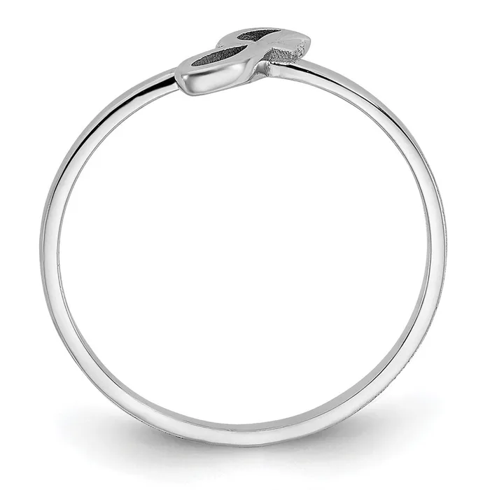 10K White Gold Initial Script or Block Font RingWBC10XNR78W WB Choice Jewelry Rings