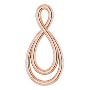 14K Rose 153x73 mm InfinityInspired Pendant85936108PSTWBC WB Choice Jewelry Necklaces 14K Rose 153x73 mm InfinityInspired Pendant85936108PSTWBC WB Choice Jewelry Necklaces