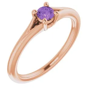 14K Rose Amethyst Youth Solitaire Ring71984627PSTWBC WB Choice Jewelry Rings 14K Rose Amethyst Youth Solitaire Ring71984627PSTWBC WB Choice Jewelry Rings