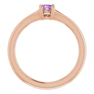 14K Rose Amethyst Youth Solitaire Ring71984627PSTWBC WB Choice Jewelry Rings 14K Rose Amethyst Youth Solitaire Ring71984627PSTWBC WB Choice Jewelry Rings