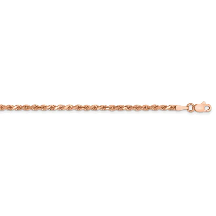 14k Rose Gold 225mm DC Rope with Lobster Clasp ChainWBC018R18 WB Choice Jewelry Necklaces 14k Rose Gold 225mm DC Rope with Lobster Clasp ChainWBC018R18 WB Choice Jewelry Necklaces