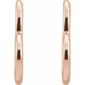 14K Rose Heart Hoop Earrings87040602PSTWBC WB Choice Jewelry Earrings 14K Rose Heart Hoop Earrings87040602PSTWBC WB Choice Jewelry Earrings