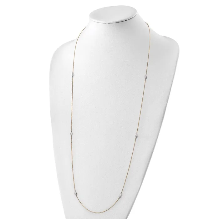 14k Twotone Polished and Textured Circles NecklaceWBCSF245536 WB Choice Jewelry Necklaces 14k Twotone Polished and Textured Circles NecklaceWBCSF245536 WB Choice Jewelry Necklaces