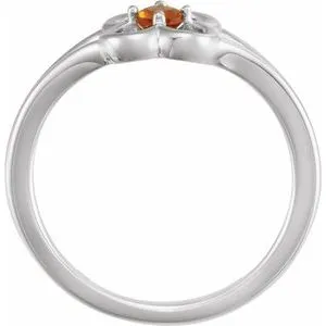 14K White Citrine Youth Flower Ring71944621PSTWBC WB Choice Jewelry Rings 14K White Citrine Youth Flower Ring71944621PSTWBC WB Choice Jewelry Rings