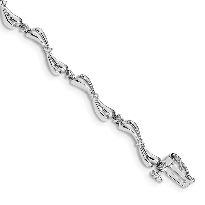 14k White Gold Diamond BraceletWBCBM4601025WA WB Choice Jewelry Bracelets 14k White Gold Diamond BraceletWBCBM4601025WA WB Choice Jewelry Bracelets