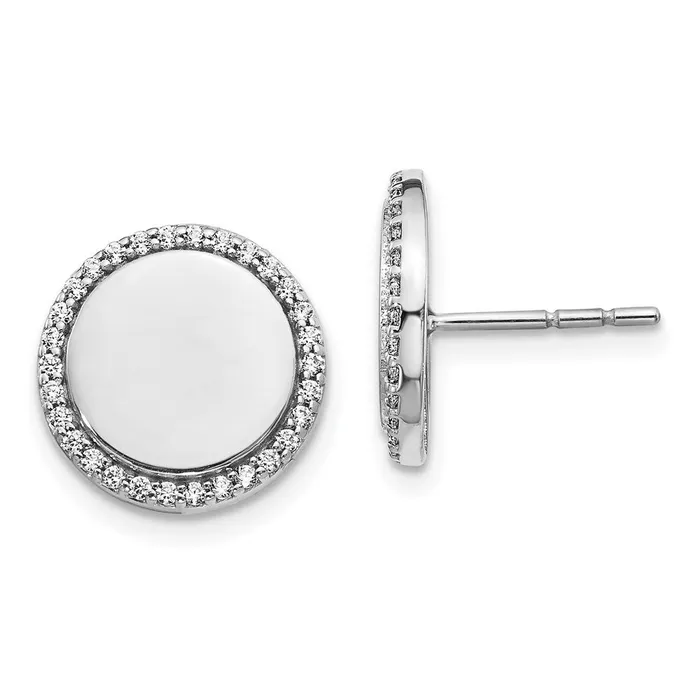 14k White Gold Diamond Fancy Circle EarringsWBCEM3999030WA WB Choice Jewelry Earrings 14k White Gold Diamond Fancy Circle EarringsWBCEM3999030WA WB Choice Jewelry Earrings