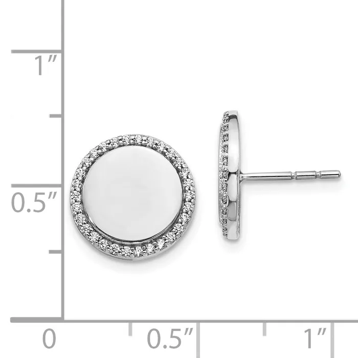 14k White Gold Diamond Fancy Circle EarringsWBCEM3999030WA WB Choice Jewelry Earrings 14k White Gold Diamond Fancy Circle EarringsWBCEM3999030WA WB Choice Jewelry Earrings