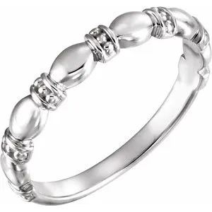 14K White Stackable Ring51571101PSTWBC WB Choice Jewelry Rings