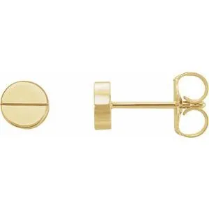 14K Yellow Geometric Earrings86608601PSTWBC WB Choice Jewelry Earrings