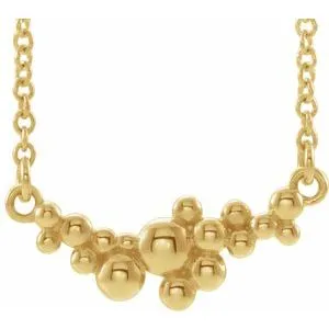 14K Yellow Scattered Bead 18 Necklace 86824606PSTWBC WB Choice Jewelry Necklaces 14K Yellow Scattered Bead 18 Necklace 86824606PSTWBC WB Choice Jewelry Necklaces