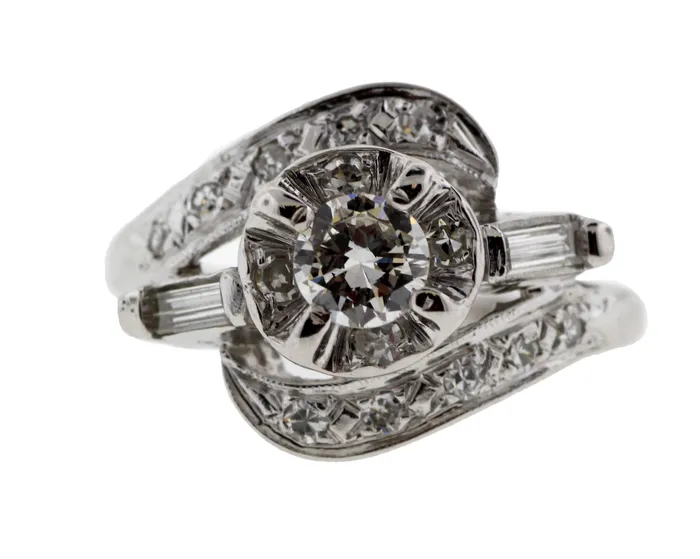 14KW 77CTTW DIAMOND ENGAGEMENT RING 35CT CTR FULLERS PURCHASE FROM PUBLIC Rings 14KW 77CTTW DIAMOND ENGAGEMENT RING 35CT CTR FULLERS PURCHASE FROM PUBLIC Rings