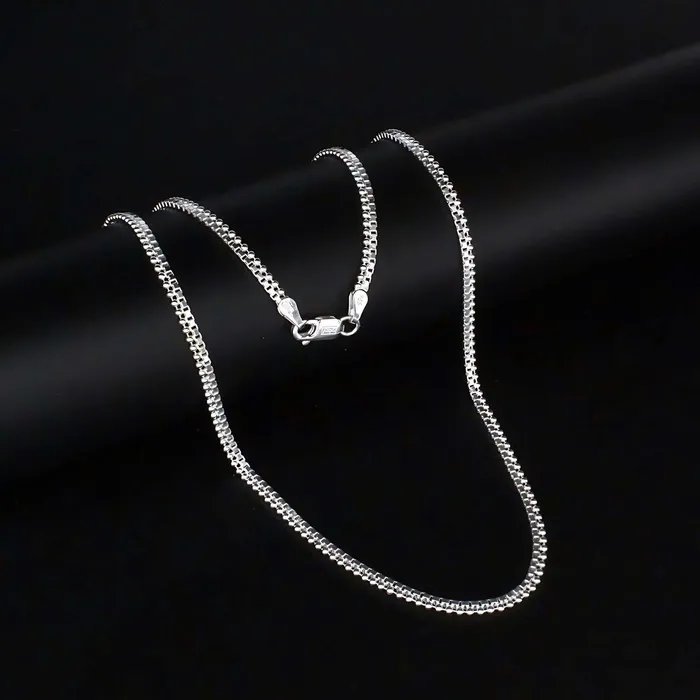 20 BoxBeaded Real 925 Sterling Silver Mens Womens Neck Chain Karizma Jewels Rings 20 BoxBeaded Real 925 Sterling Silver Mens Womens Neck Chain Karizma Jewels Rings