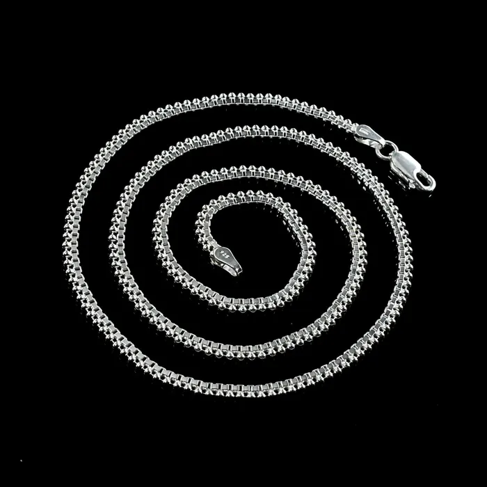 20 BoxBeaded Real 925 Sterling Silver Mens Womens Neck Chain Karizma Jewels Rings