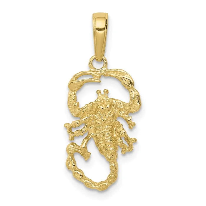 Charm Necklaces WB Choice Jewelry 10k Scorpion CharmWBC10C3049