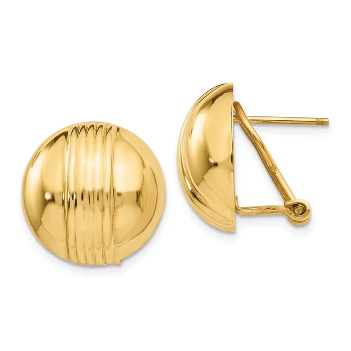 Earrings 14k Omega Post EarringsWBCH966 WB Choice Jewelry